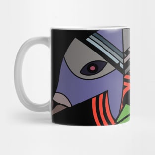 geometric bird art Mug